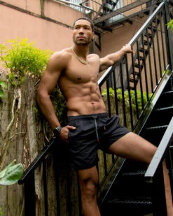 SPRAYGROUND SHARK CENTRAL MIDNIGHT SWIM TRUNKS -Spray Ground 910SWM2003 2 1