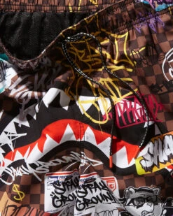 SPRAYGROUND SHARKS IN PARIS JETSKI SWIM TRUNKS -Spray Ground 910SWM2004 3