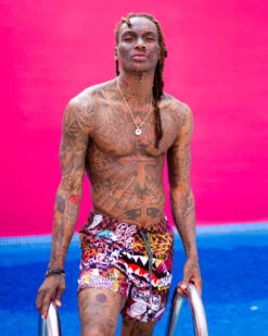 SPRAYGROUND SHARKS IN PARIS JETSKI SWIM TRUNKS -Spray Ground 910SWM2004 5 1