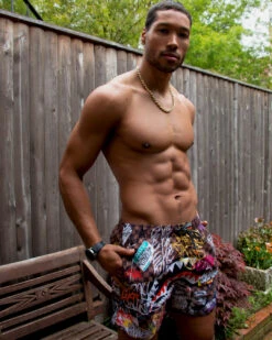 SPRAYGROUND SHARKS IN PARIS JETSKI SWIM TRUNKS -Spray Ground 910SWM2004 6