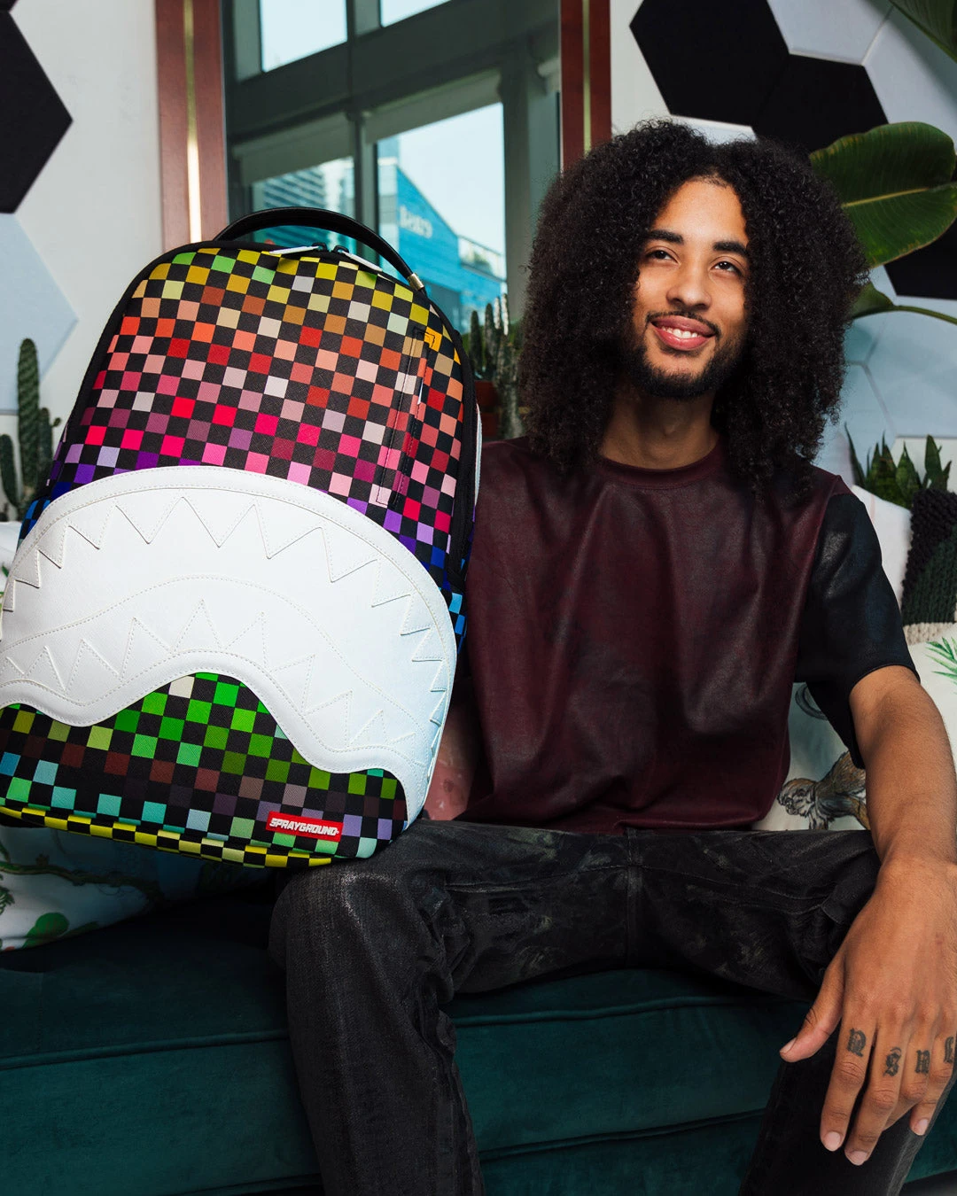 SPRAYGROUND SHARKS IN PARIS THE GRID BACKPACK (DLXV) 4 SPRAYGROUND SHARKS IN PARIS THE GRID BACKPACK (DLXV) - Image 4