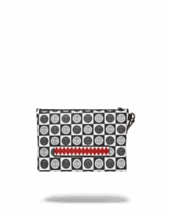 SPRAYGROUND POODLE CHECK RON ENGLISH COLLAB POUCHETTE -Spray Ground B4928 3