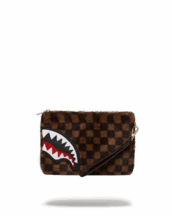 SPRAYGROUND FURRR SHARKS IN PARIS CROSSOVER CLUTCH