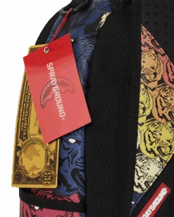 SPRAYGROUND TIGER ROAR GOLD PLATED BACKPACK -Spray Ground B5391 T