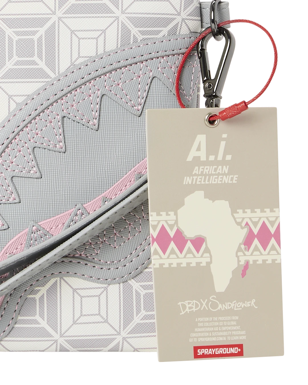 SPRAYGROUND A.I.8 AFRICAN INTELLIGENCE BOOKED & BUSY CROSSOVER CLUTCH 9 SPRAYGROUND A.I.8 AFRICAN INTELLIGENCE BOOKED & BUSY CROSSOVER CLUTCH - Image 9