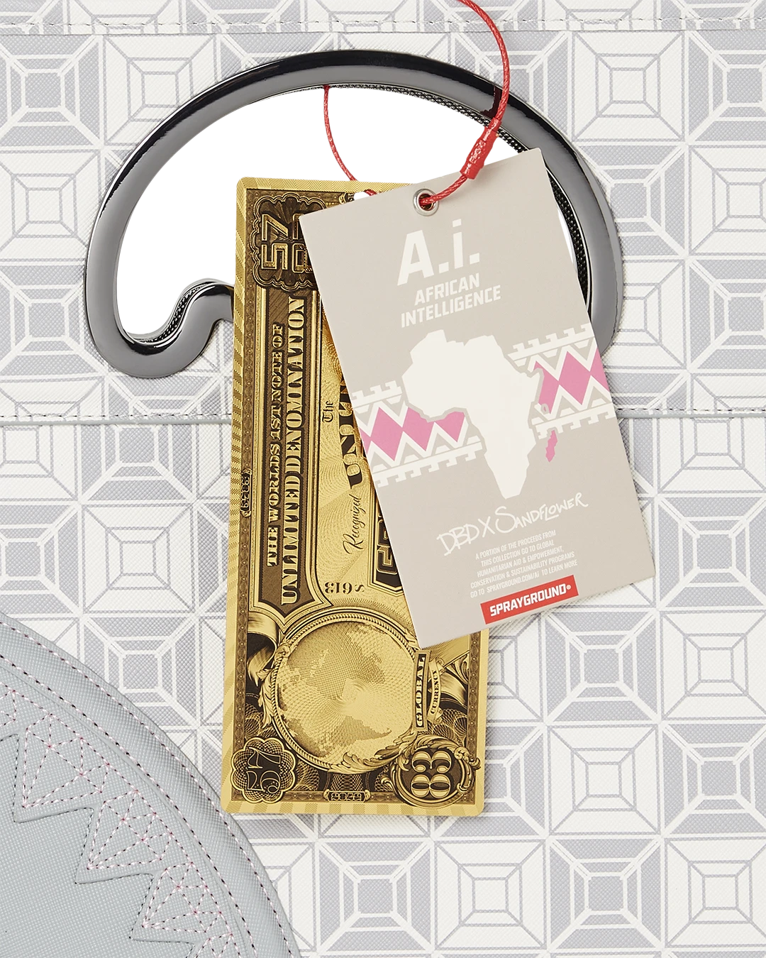 SPRAYGROUND A.I.8 AFRICAN INTELLIGENCE BOOKED & BUSY CITY SAVVY HANDBAG 15 SPRAYGROUND A.I.8 AFRICAN INTELLIGENCE BOOKED & BUSY CITY SAVVY HANDBAG - Image 15