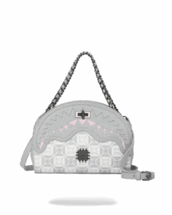 SPRAYGROUND A.I.8 AFRICAN INTELLIGENCE BOOKED & BUSY SHARK HANDBAG