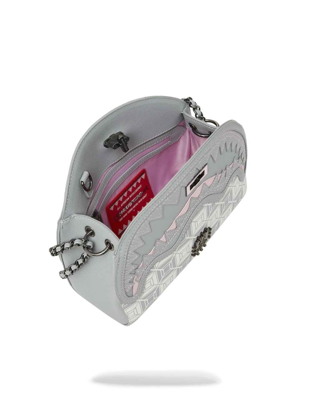 SPRAYGROUND A.I.8 AFRICAN INTELLIGENCE BOOKED & BUSY SHARK HANDBAG 11 SPRAYGROUND A.I.8 AFRICAN INTELLIGENCE BOOKED & BUSY SHARK HANDBAG - Image 11