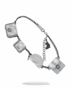 SPRAYGROUND A.I.8 AFRICAN INTELLIGENCE BOOKED & BUSY CHARM WAISTBELT