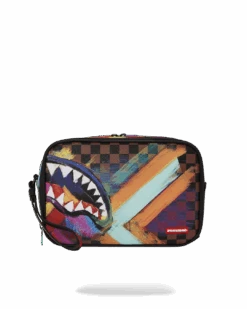 SPRAYGROUND SHARKS IN PARIS CITY STREAKS TOILETRY BAG