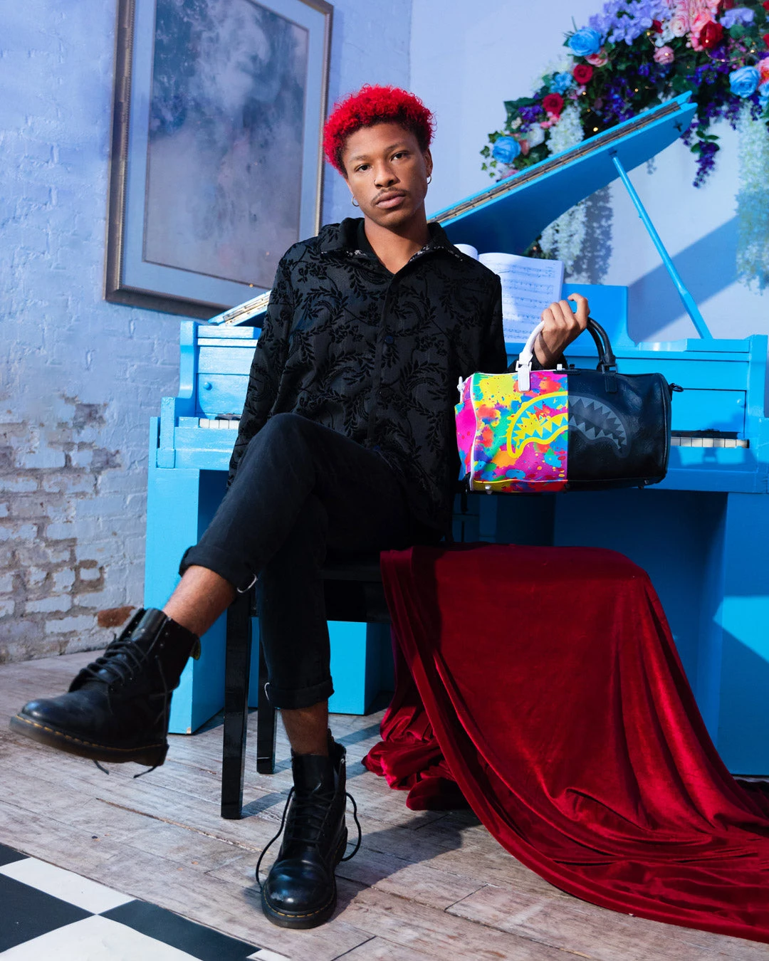 SPRAYGROUND EUPHORIC DARKNESS MINI DUFFLE 4 SPRAYGROUND EUPHORIC DARKNESS MINI DUFFLE - Image 4