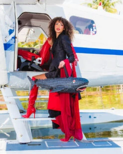 SPRAYGROUND SHARKFINITY STEALTH PILOT SHARK SHAPE DUFFLE -Spray Ground D5614 3 1