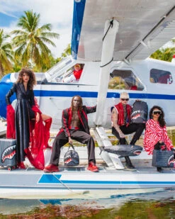 SPRAYGROUND SHARKFINITY STEALTH PILOT SHARK SHAPE DUFFLE -Spray Ground D5614 5 1