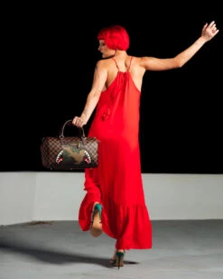 SPRAYGROUND EXTERIOR GOLD ZIP POCKET SHARKS IN PARIS MINI DUFFLE -Spray Ground D5627 3 1