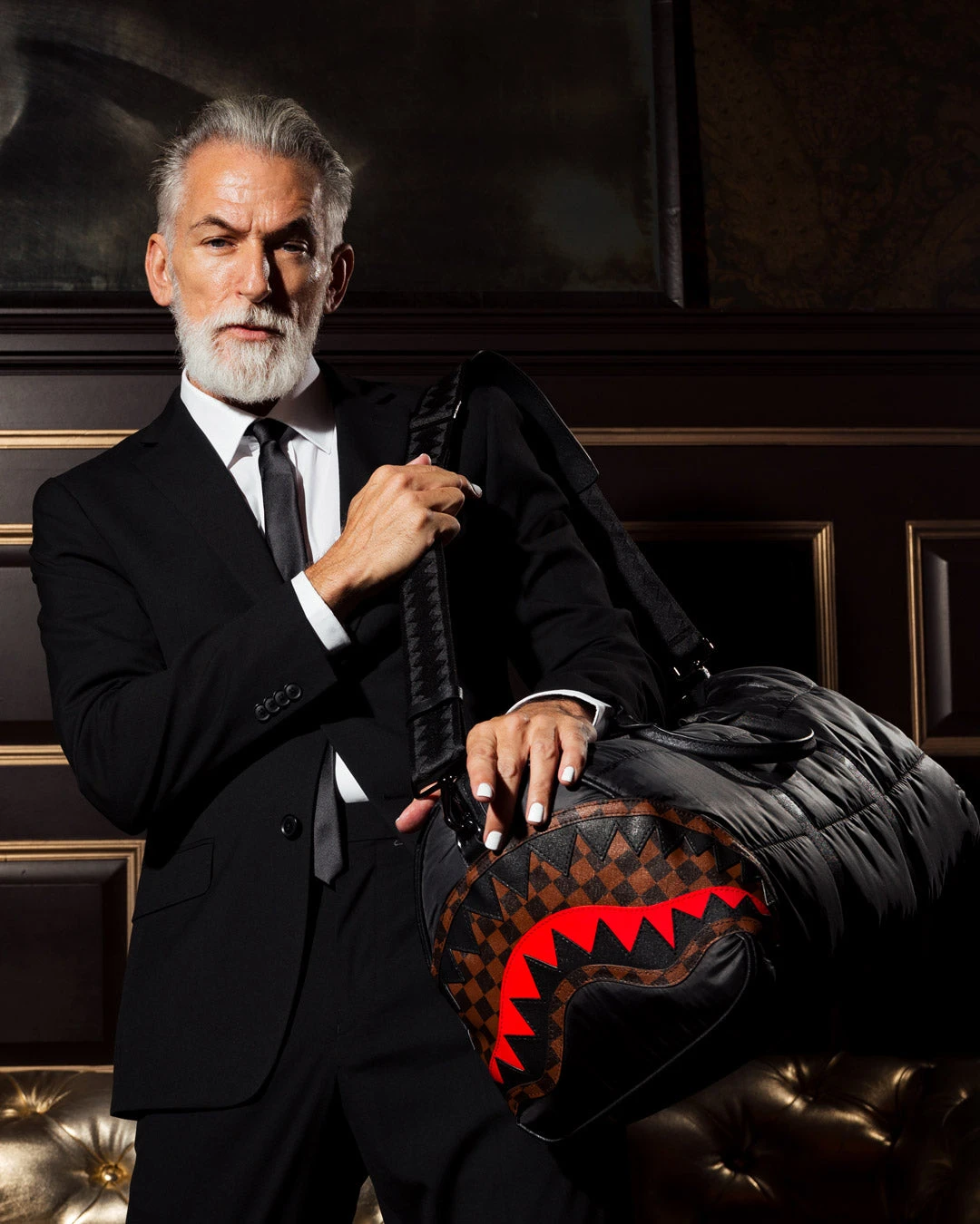 SPRAYGROUND PUFFER SHARK VAIL FLEX DUFFLE 4 SPRAYGROUND PUFFER SHARK VAIL FLEX DUFFLE - Image 4