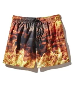 SPRAYGROUND CAMO FIRE SHOTO SWIM TRUNKS