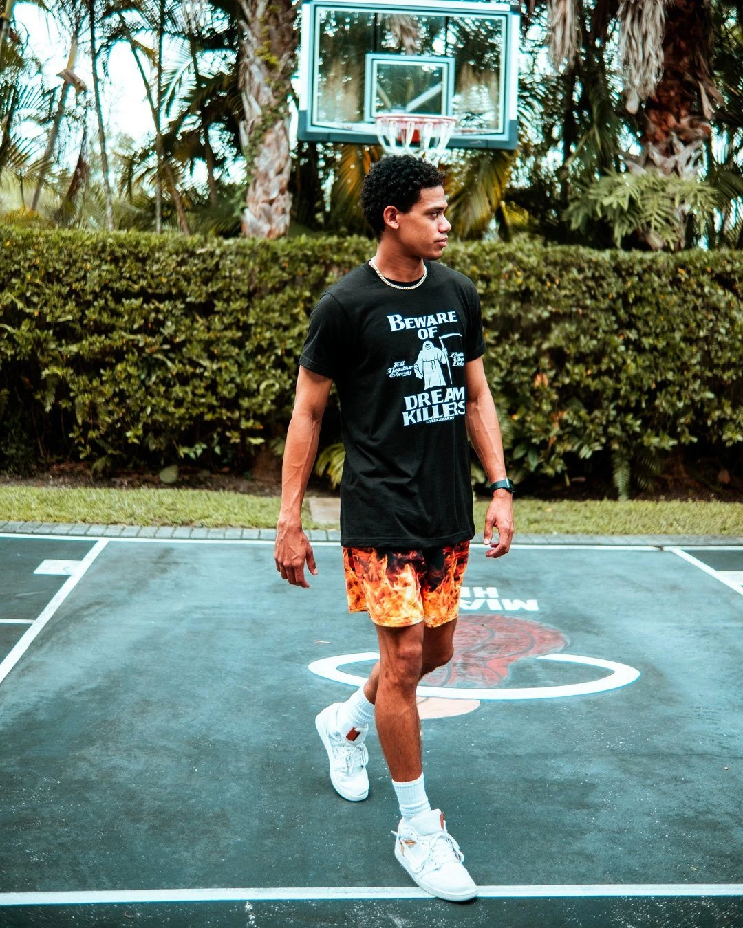 SPRAYGROUND CAMO FIRE SHOTO SWIM TRUNKS 4 SPRAYGROUND CAMO FIRE SHOTO SWIM TRUNKS - Image 4