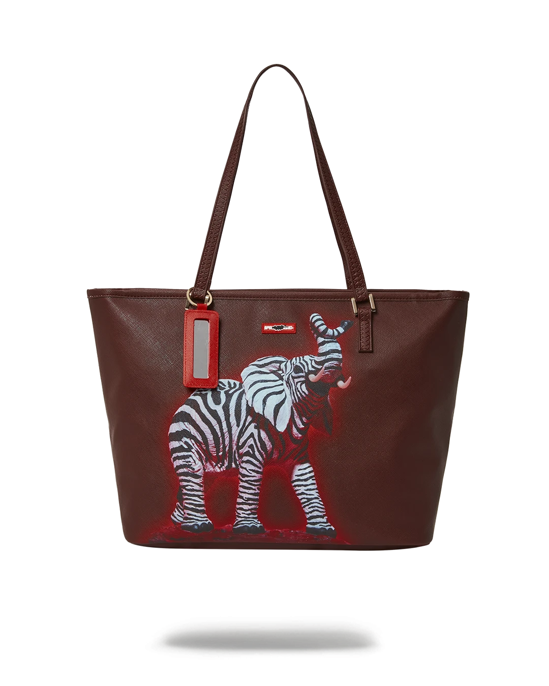 SPRAYGROUND ZEBRA ELEPHANT RON ENGLISH COLLAB TOTE 1 SPRAYGROUND ZEBRA ELEPHANT RON ENGLISH COLLAB TOTE