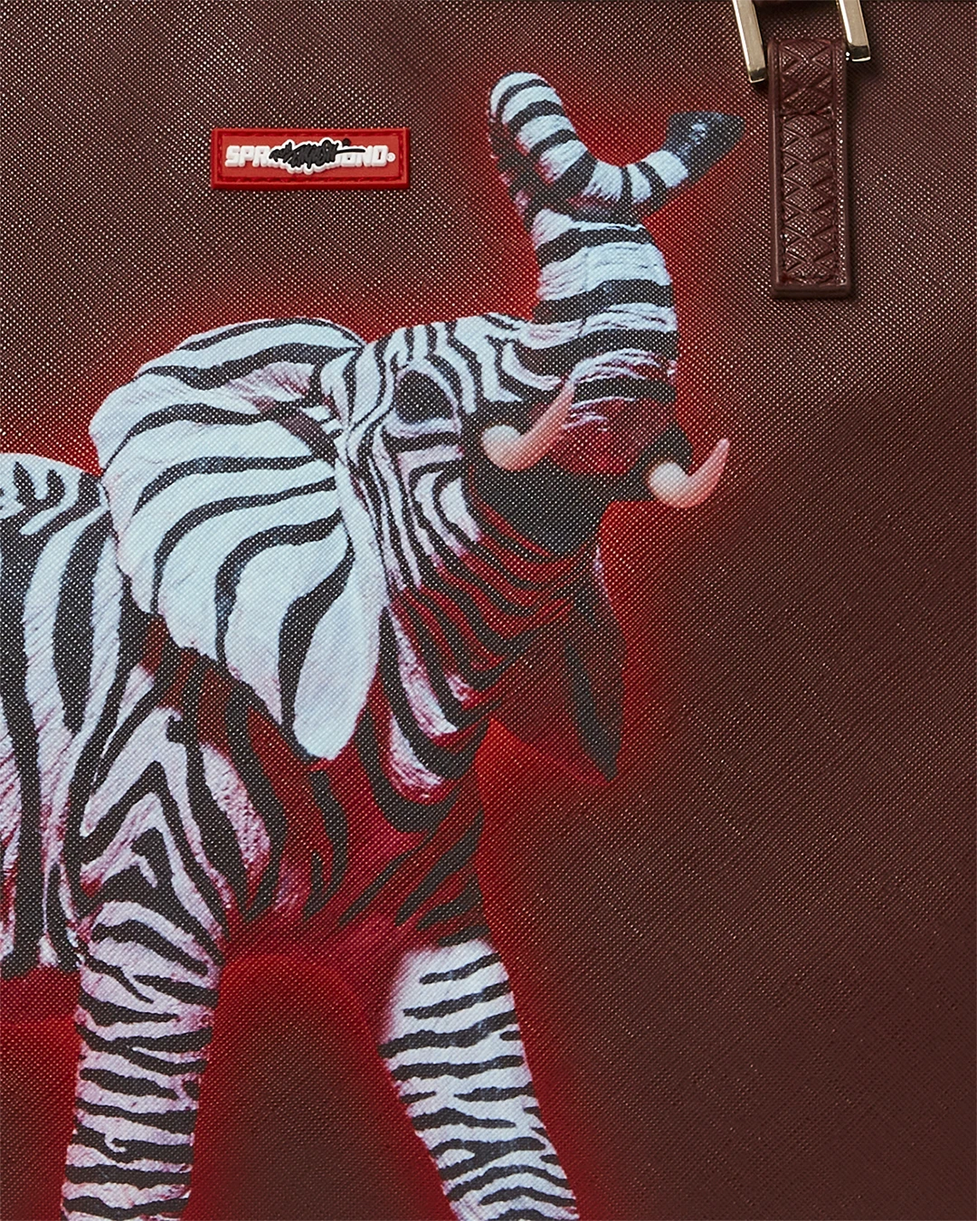 SPRAYGROUND ZEBRA ELEPHANT RON ENGLISH COLLAB TOTE 10 SPRAYGROUND ZEBRA ELEPHANT RON ENGLISH COLLAB TOTE - Image 10