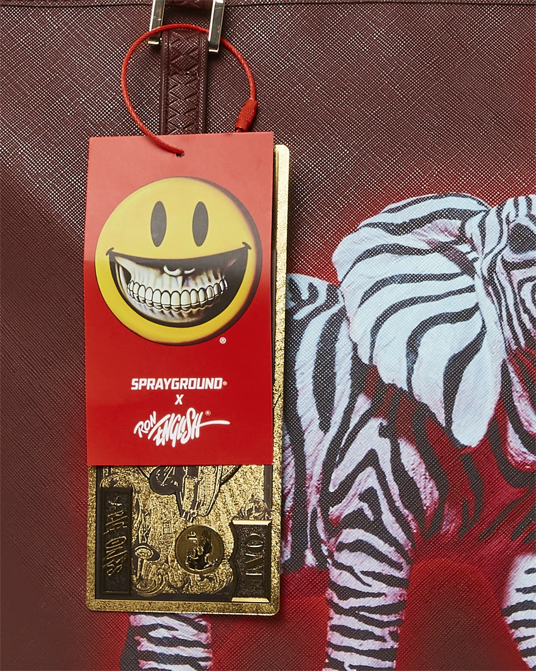 SPRAYGROUND ZEBRA ELEPHANT RON ENGLISH COLLAB TOTE 12 SPRAYGROUND ZEBRA ELEPHANT RON ENGLISH COLLAB TOTE - Image 12