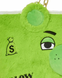 SPRAYGROUND PLUSH MONEYBEAR TOTE (GREEN) -Spray Ground T5409 11
