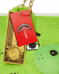 SPRAYGROUND PLUSH MONEYBEAR TOTE (GREEN) -Spray Ground T5409 T