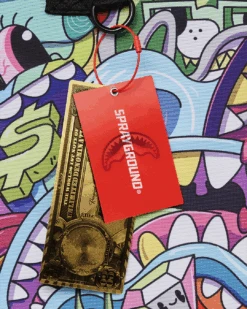 SPRAYGROUND STEADY TRIPPIN BEACH TOTE 13 SPRAYGROUND STEADY TRIPPIN BEACH TOTE -Spray Ground T5579 T